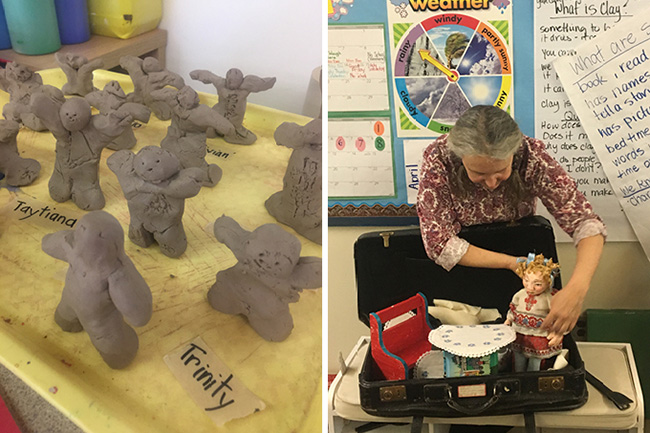 The Power of Story: Fabric, Puppets and Clay