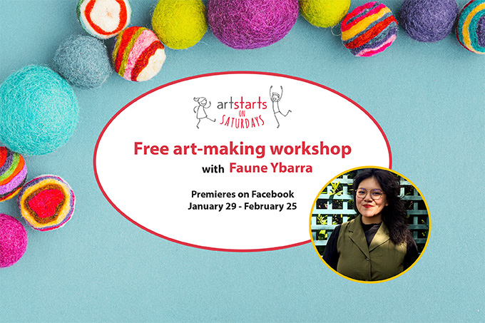 ArtStarts on Saturdays art-making workshop with Faune Ybarra.